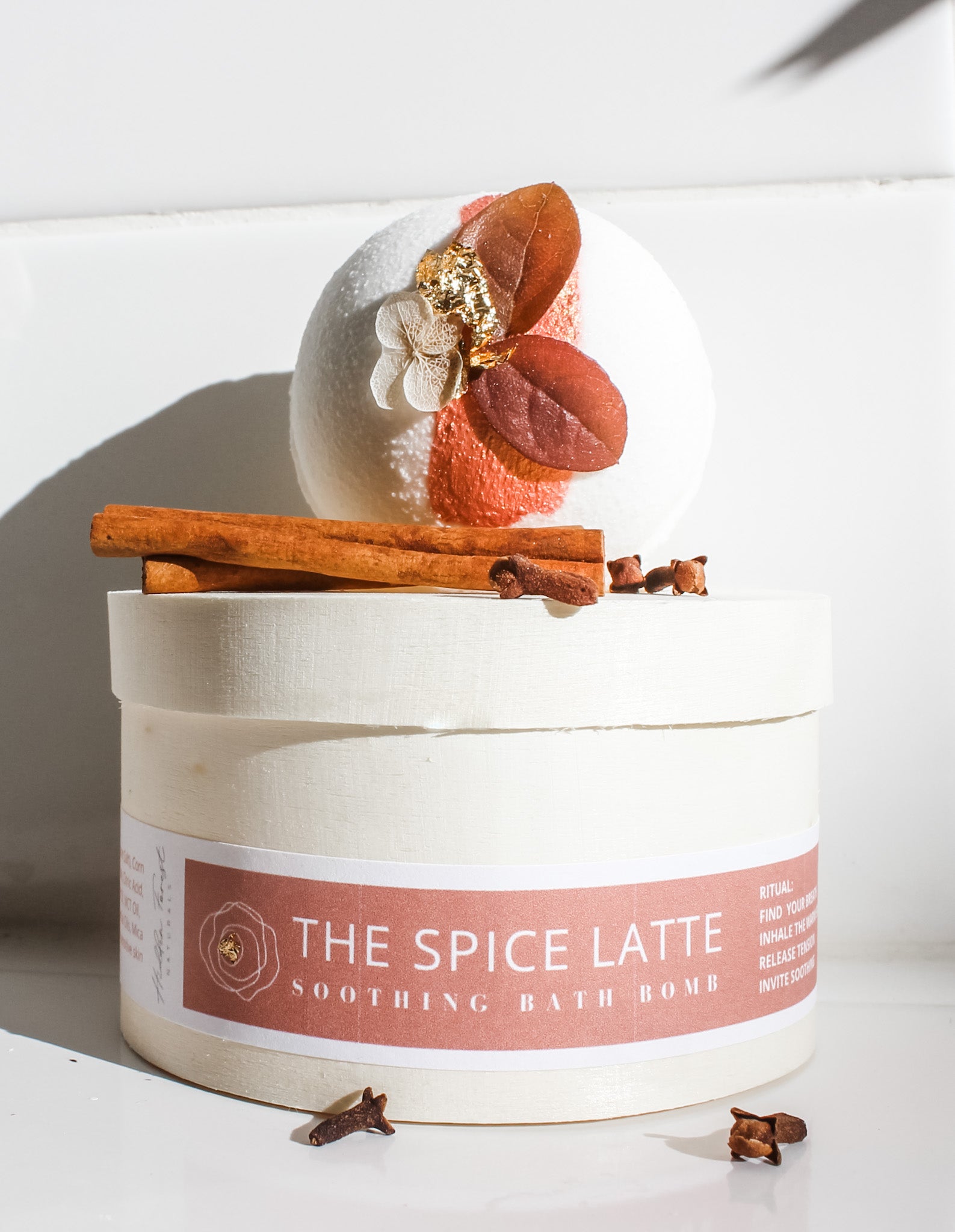 Fall Spice Latte Bath Bomb - Handmade with Natural Ingredients. Hidden Forest Naturals