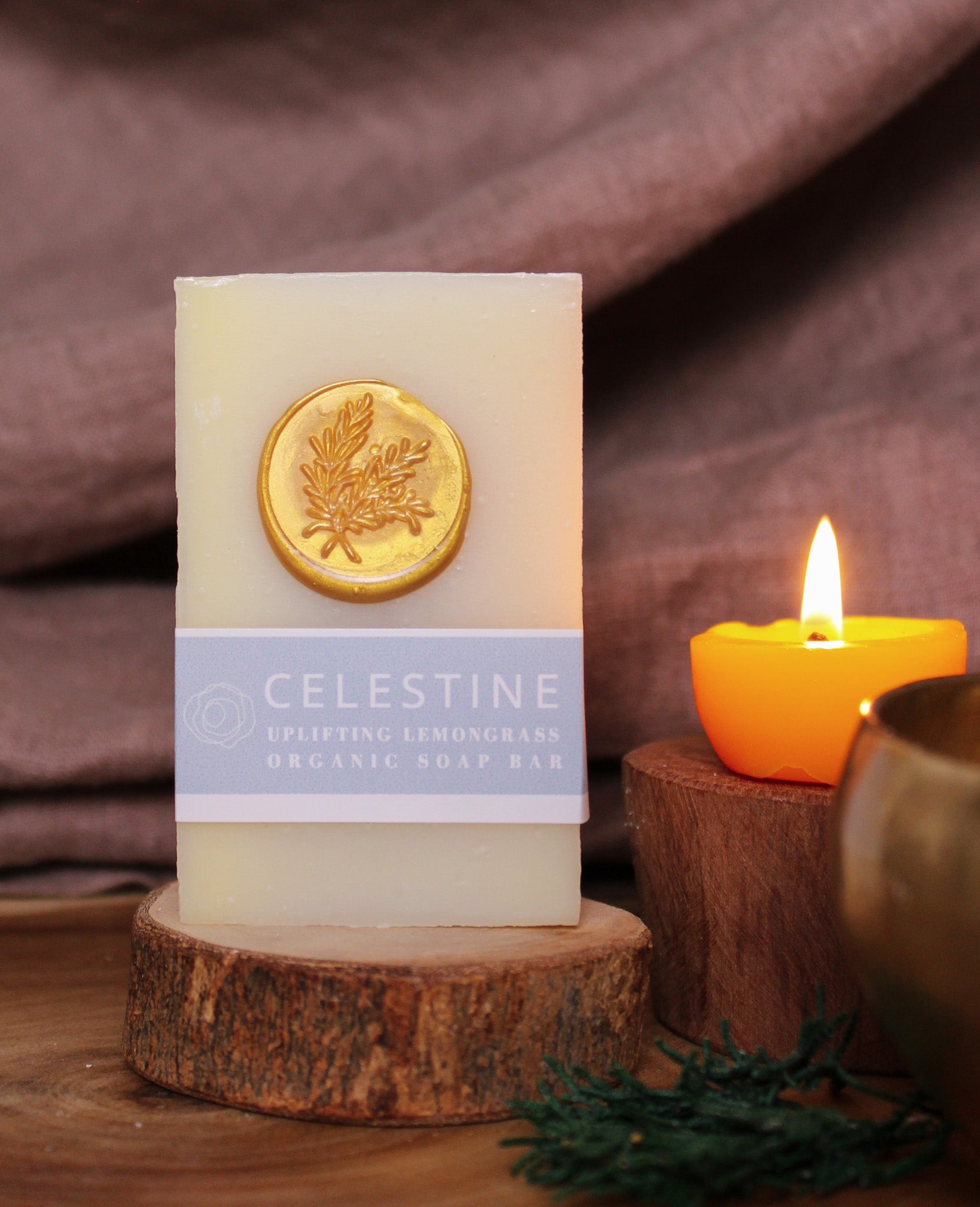 Celestine Organic Soap - Handmade with Natural Ingredients. Hidden Forest Naturals