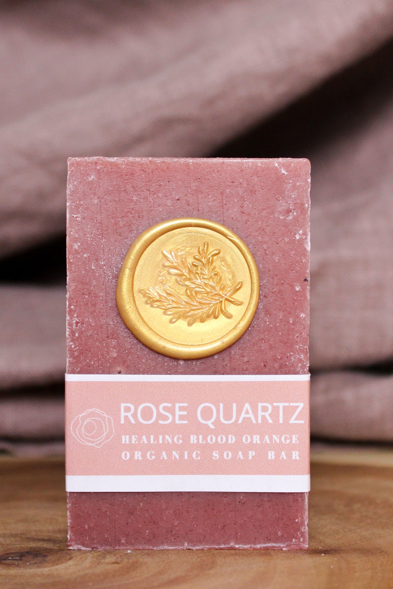 Rose Quartz Cleanse Organic Bar Soap - Handmade with Natural Ingredients. Hidden Forest Naturals
