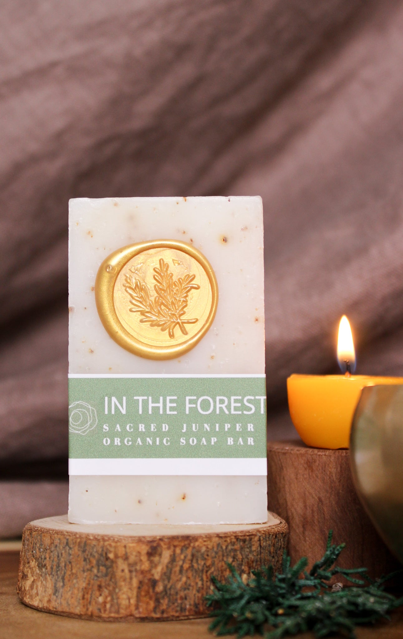 In The Forest Vegan Organic Bar Soap - Handmade with Natural Ingredients. Hidden Forest Naturals