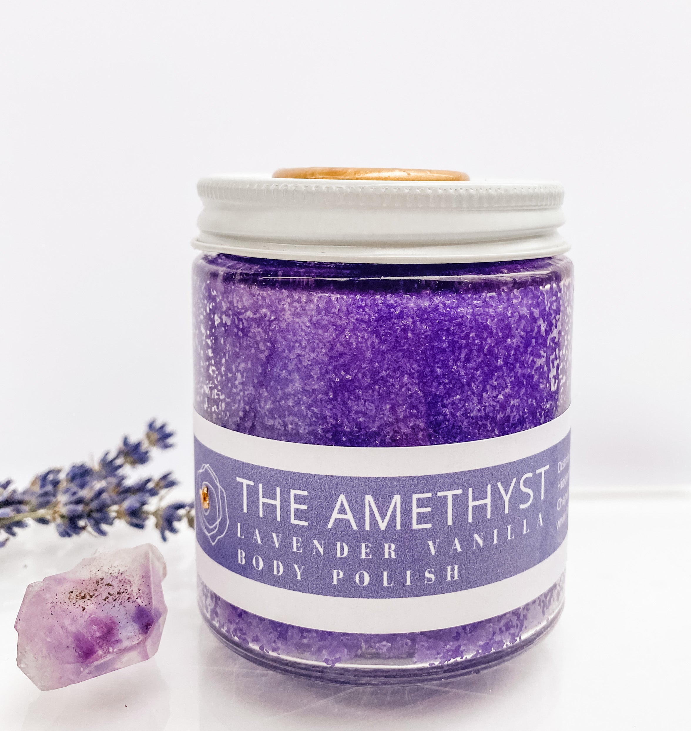 The Amethyst Body Polish - Handmade with Natural Ingredients. Hidden Forest Naturals