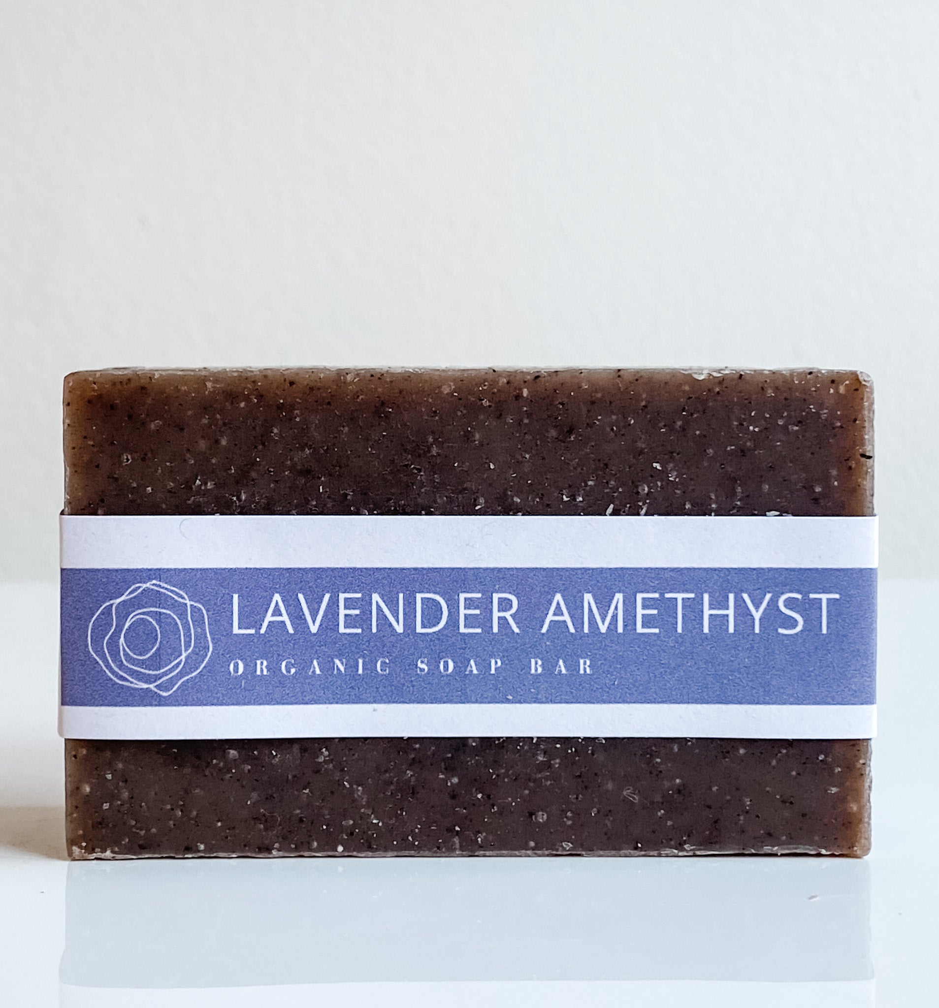 Lavender Amethyst Organic Soap Bar - Handmade with Natural Ingredients. Hidden Forest Naturals