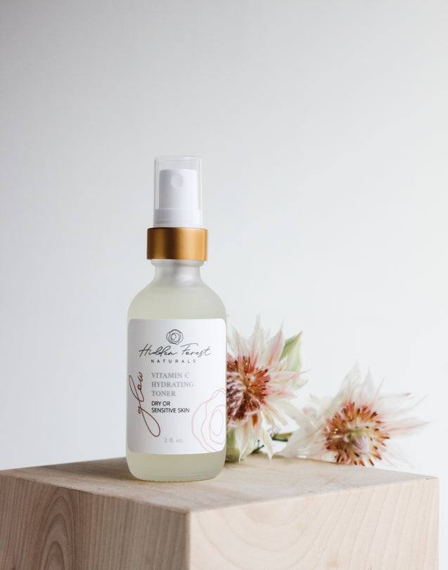 Glow Vitamin C Hydrating Toner - Handmade with Natural Ingredients. Hidden Forest Naturals